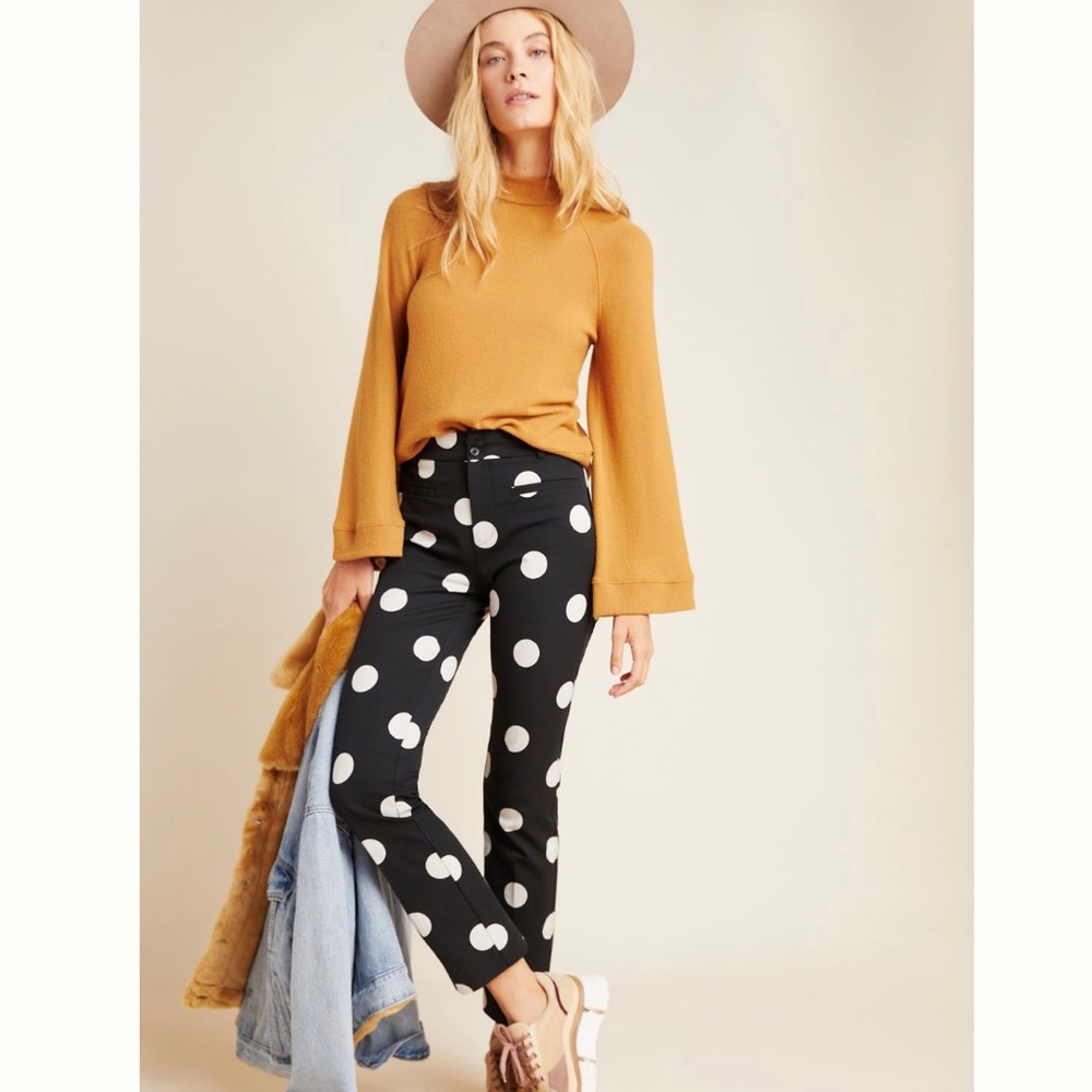 Anthropologie Essential Skinny Kick Flare Pants